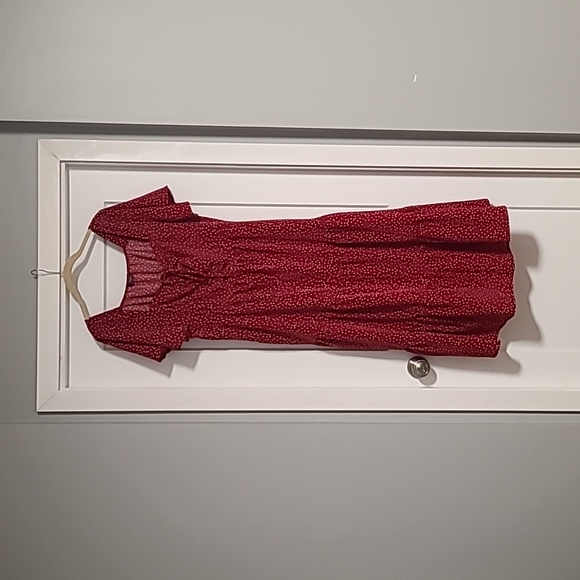 3/$20 Red with white  size 12 polka dots dress - Picture 2 of 3